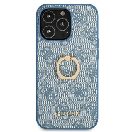 Pouzdro Guess 4G Ring Case - pouzdro pro iPhone 13 Pro (modré)