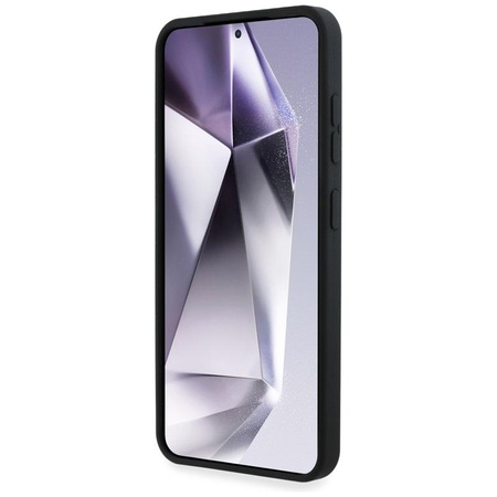 Karl Lagerfeld szilikon dupla fej és kör MagSafe - Samsung Galaxy S25 tok (fekete)