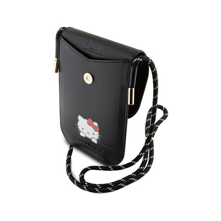 Hello Kitty Leather Daydreaming Cord - Phone Bag (Black)