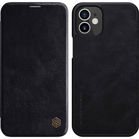 Nillkin Qin Leather Case - Case for Apple iPhone 12 Mini (Black)