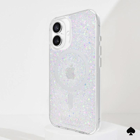 Kate Spade New York Ochranný kryt MagSafe - pouzdro na iPhone 16 (Chunky Glitter)