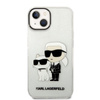 Karl Lagerfeld IML Glitter NFT Karl & Choupette - iPhone 14 Plus Case (Transparent)