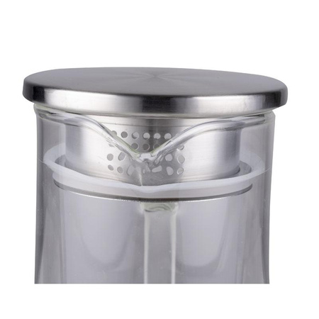 KARAFKA NA WODĘ ALPINA ZE SZKŁA BOROKRZEMOWEGO Z UCHYWYTEM DO HERBATY 1,4 L