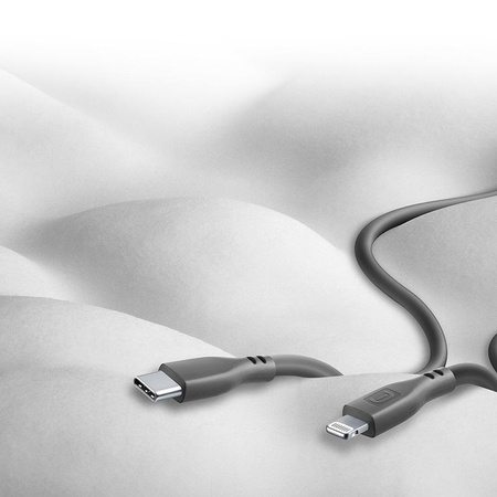 Cellularline Soft Cable - USB-C to Lightning cable MFi certified 1.2 m (black)