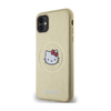 Hello Kitty Leder Kitty Head MagSafe - iPhone 11 Tasche (gold)