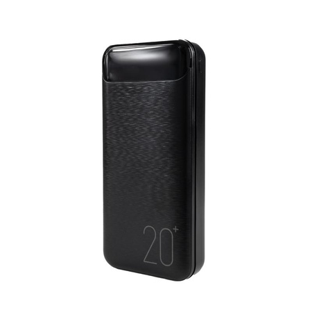 WEKOME WP-163 - Power bank 20000 mAh Super Charging 2xUSB-A LED (Black)