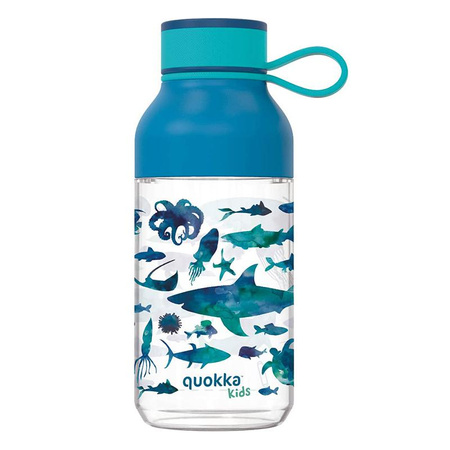 Quokka Ice Kids with strap - 430 ml tritan water bottle with strap (Sea Animals)