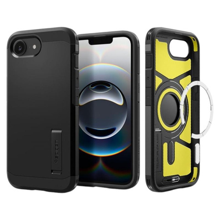 Spigen Tough Armor MagSafe - étui pour iPhone 16e (Noir)