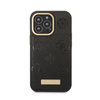 Guess Pfingstrose Logo Platte MagSafe - iPhone 13 Pro Max Tasche (schwarz)