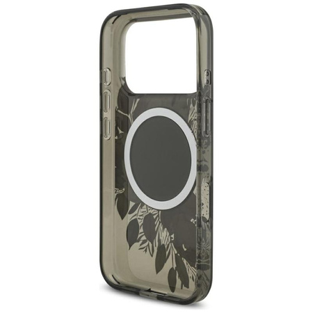 Guess IML Flowers Electro Pearl Strap MagSafe - Case iPhone 17 Pro (black)