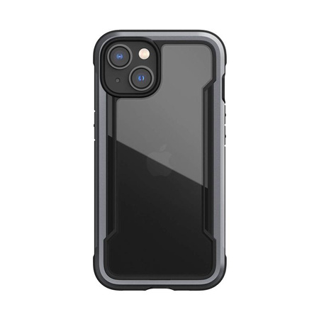 X-Doria Raptic Shield - Coque en aluminium pour iPhone 14 (Testé en chute de 3m) (Noir)