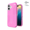 Speck Presidio2 Grip ClickLock & MagSafe - iPhone 16 Tasche (True Pink / Shocking Pink / Weiß)