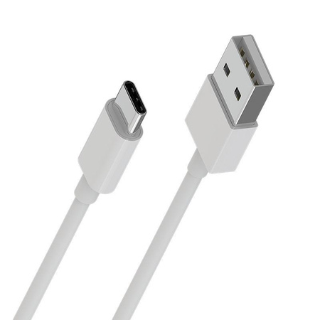 Borofone - Kabel USB-A na USB-C v tubě, 1 m (bílý)