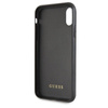 Guess Double Layer Glitter Case Peony G - iPhone Xs / X Case (Schwarz)