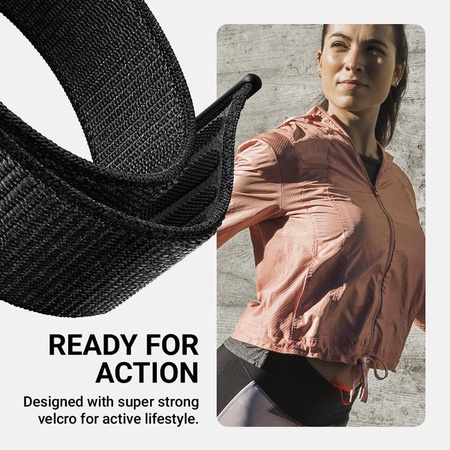 Crong Nylon - Sports Strap for Apple Watch 38/40/41/42 mm (Magenta Fusion)