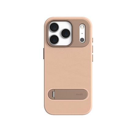 ETUI DO IPHONE 17 PRO do MAGSAFE MOSHI SKÓRZANE MAGNETYCZNE PODSTAWKA