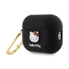 Hello Kitty Silicone 3D Kitty Head - Hülle für AirPods Pro 2 (schwarz)