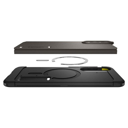 Spigen Tough Armor MagSafe - étui pour Samsung Galaxy S25 Edge (Gunmetal)