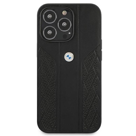 BMW Leather Curve Perforate HC - iPhone 13 Pro Case (noir)