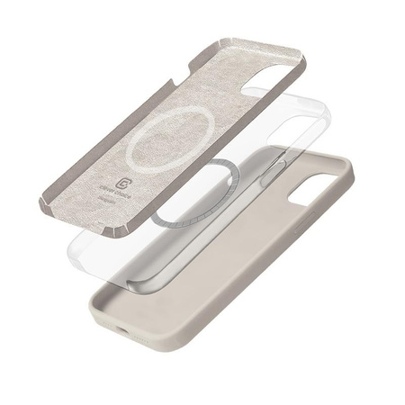 Crong Color Cover Magnetic - iPhone 14 Plus MagSafe Hülle (Steinbeige)