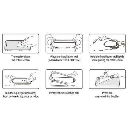 Crong EasyShield 2-Pack - Vetro temperato per iPhone 17 / iPhone 17 Pro / iPhone 16 Pro (2 pezzi)