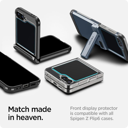 Spigen üveg.TR EZ Fit 2-Pack - Edzett üveg Samsung Galax Z Flip 6 / 7 FE készülékhez (2 db)