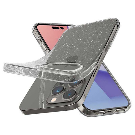Spigen Liquid Crystal Glitter - tok iPhone 14 Pro készülékhez (átlátszó)