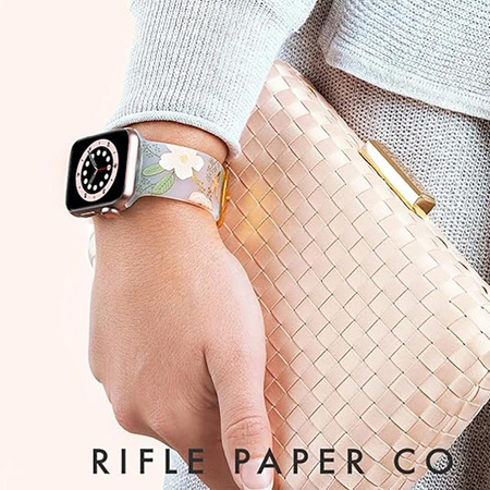 Rifle Paper Band - szíj az Apple Watch 38/40/41 mm-es órájához (vadvirágok)