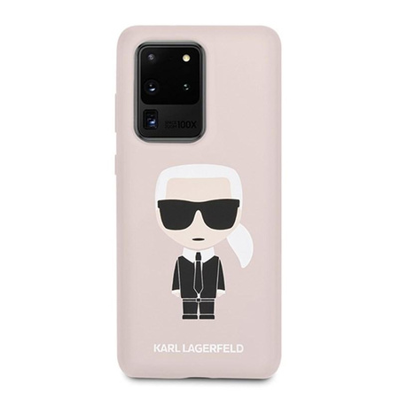 Karl Lagerfeld Fullbody Silicone Iconic - Etui Samsung Galaxy S20 Ultra (Light Pink)