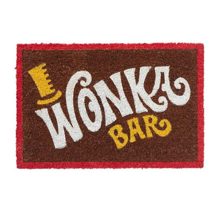 WYCIERACZKA POD DRZWI WEWNĘTRZNA, Kokosowa, z Napisem Willy Wonka, Bar, 40x60