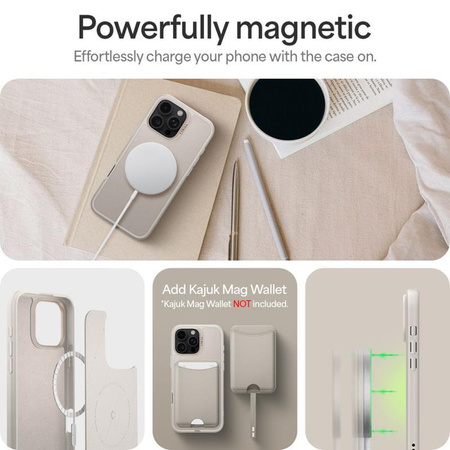 Spigen Cyrill Kajuk Classic Charm Mag MagSafe - Pouzdro pro iPhone 16 Pro Max (Krémová)
