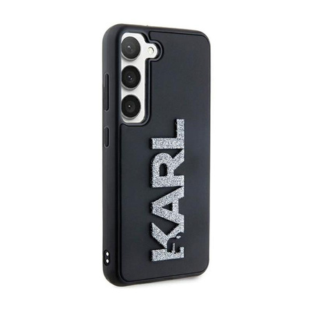 Karl Lagerfeld 3D Rubber Glitter Logo - Etui Samsung Galaxy S23+ (noir)