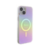 Guess IML Iridescent MagSafe - Coque pour iPhone 15 Plus (rose)