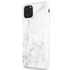 Guess Marble Tempered Glass Hardcase - iPhone 11 Pro Max Case (white)