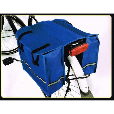 Dunlop - Bike rack bag / pannier large 26 l (Blue)