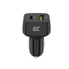 Green Cell - Ładowarka samochodowa USB-C Power Delivery + USB Quick Charge 3.0