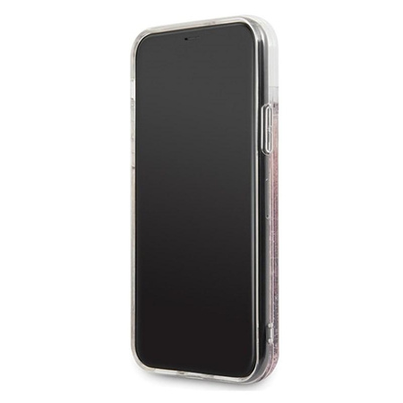 Karl Lagerfeld Signature Glitter Case - Coque iPhone 11 Pro (Rose Gold)