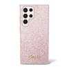 Guess Glitter Flakes Metal Logo Case - Samsung Galaxy S23 Ultra Case (pink)