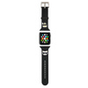 Karl Lagerfeld Silikonový řemínek Karl & Choupette Heads pro Apple Watch 42/44/45 mm (černý)