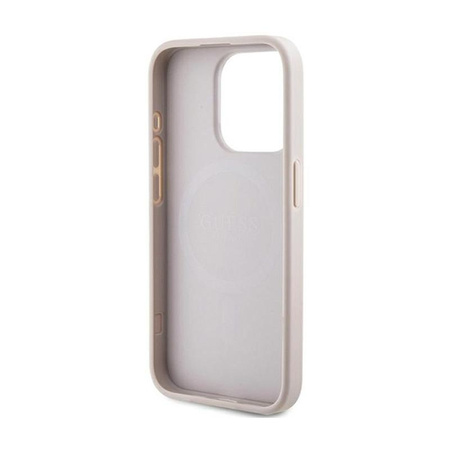 Guess 4G Collection Leather Metal Logo MagSafe - iPhone 13 Pro Case (pink)