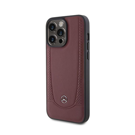 Mercedes Leder Urban Line - iPhone 15 Pro Tasche (rot)
