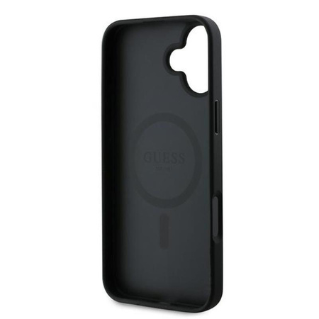 Guess Grained Ring MagSafe - iPhone 16 Plus Case (black)