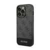 Guess 4G Bottom Stripe Metal Logo Collection - iPhone 14 Pro tok (szürke)