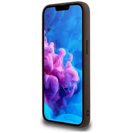 Guess 4G Big Logo - pouzdro pro iPhone 16e (hnědé)