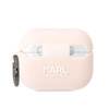 Karl Lagerfeld Silikonové pouzdro NFT Karl Head 3D - AirPods Pro (růžové)