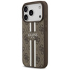 Guess 4G Printed Stripes MagSafe - Hülle iPhone 17 Pro (braun)