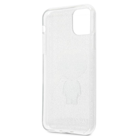 Karl Lagerfeld Iconic Karl - iPhone 11 Pro Max Case (Silver Glitter)