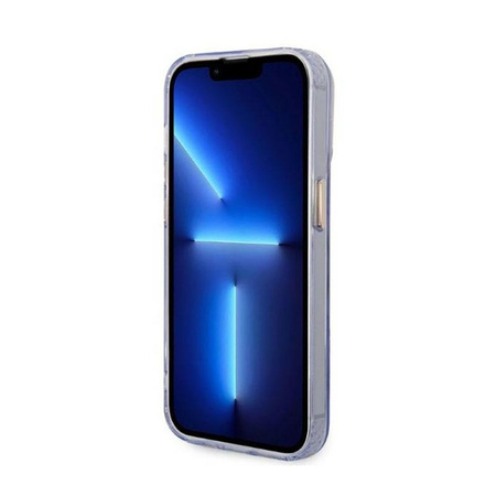 Guess Gold Outline Translucide MagSafe - Étui pour iPhone 14 Pro Max (violet)