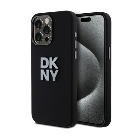 DKNY Liquid Silicone Metall Logo - iPhone 15 Pro Max Tasche (schwarz)