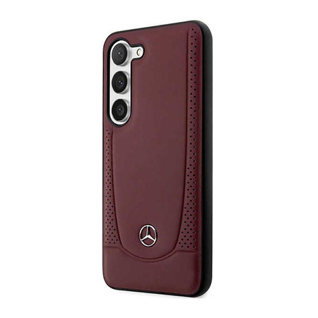 Mercedes Leather Urban Line - Samsung Galaxy S23 Case (red)